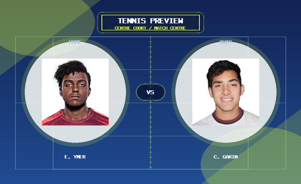 E. Ymer vs C. Garin player profile image match preview graphic