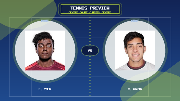 E. Ymer vs C. Garin player profile image match preview graphic