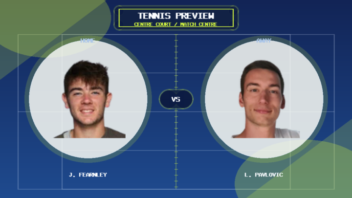 J. Fearnley vs L. Pavlovic player profile image match preview graphic