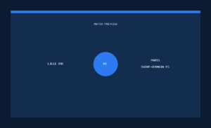 Lille OSC vs Paris Saint-Germain FC text match preview graphic