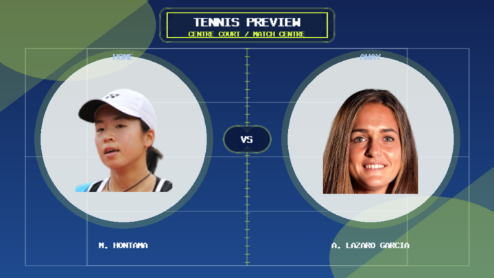 M. Hontama vs A. Lazaro Garcia player profile image match preview graphic