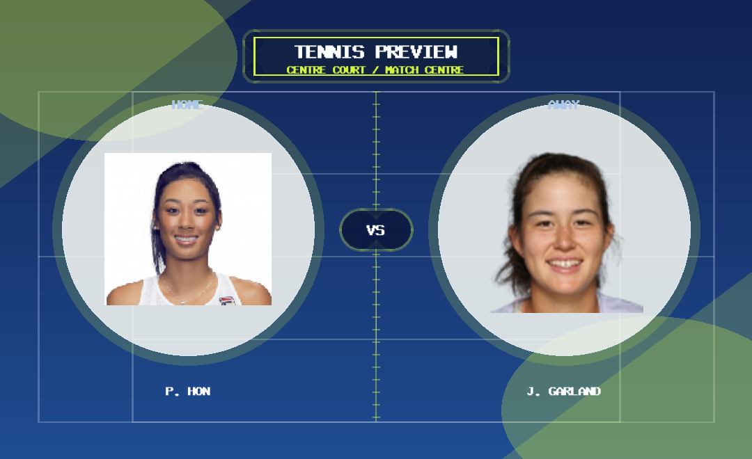 P. Hon vs J. Garland player profile image match preview graphic