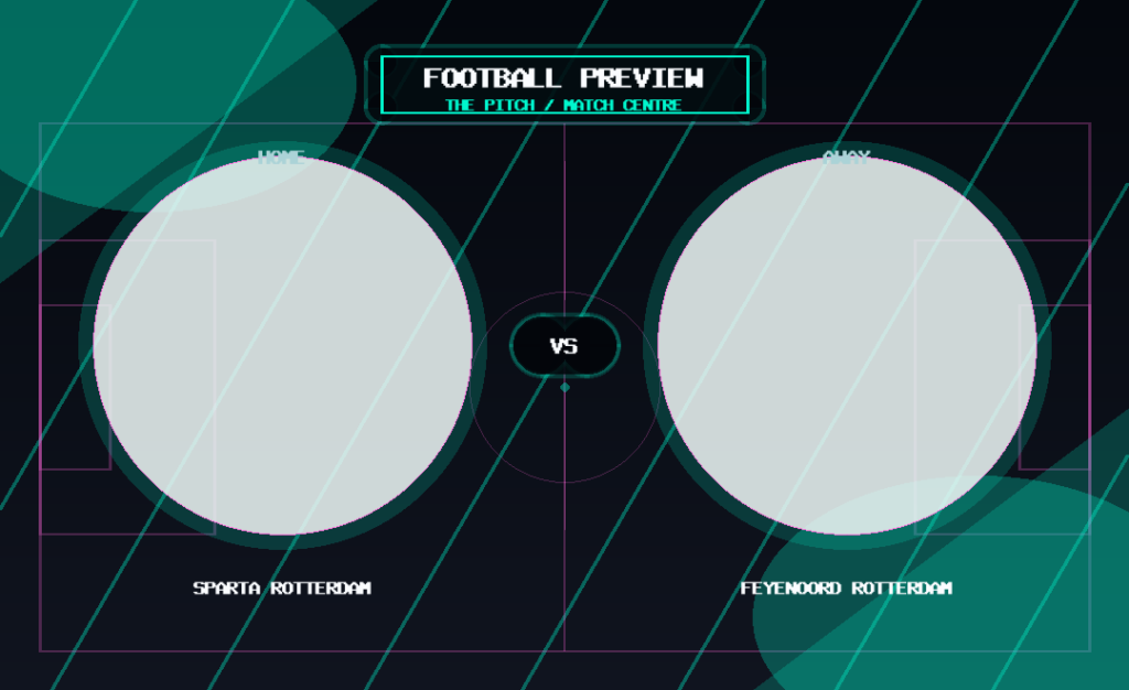 Sparta Rotterdam vs Feyenoord Rotterdam text match preview graphic