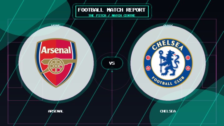 Arsenal vs Chelsea club crest match preview graphic