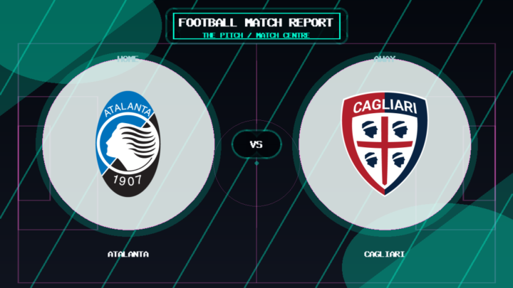 Atalanta vs Cagliari club crest match report graphic