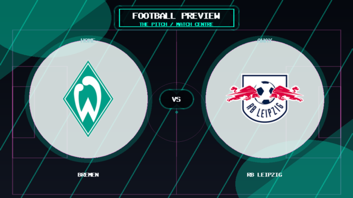 Bremen vs RB Leipzig club crest match preview graphic