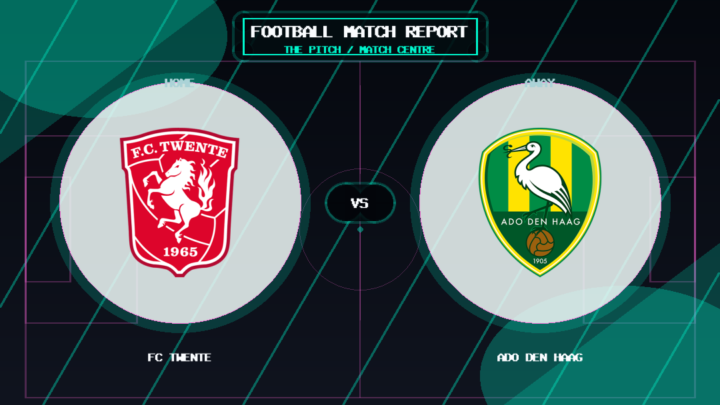 FC Twente vs ADO Den Haag club crest match report graphic
