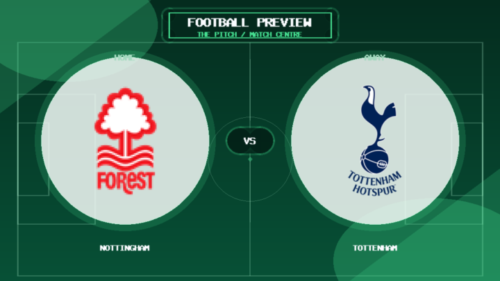 Nottingham vs Tottenham club crest match preview graphic
