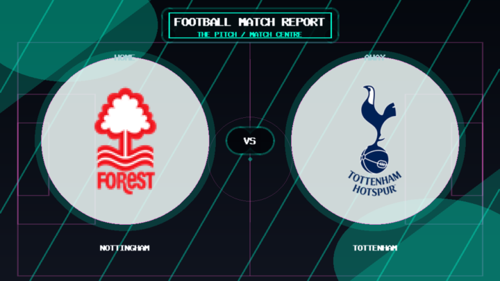 Nottingham vs Tottenham club crest match report graphic